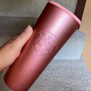 Starbucks Pink Metallic Tumbler